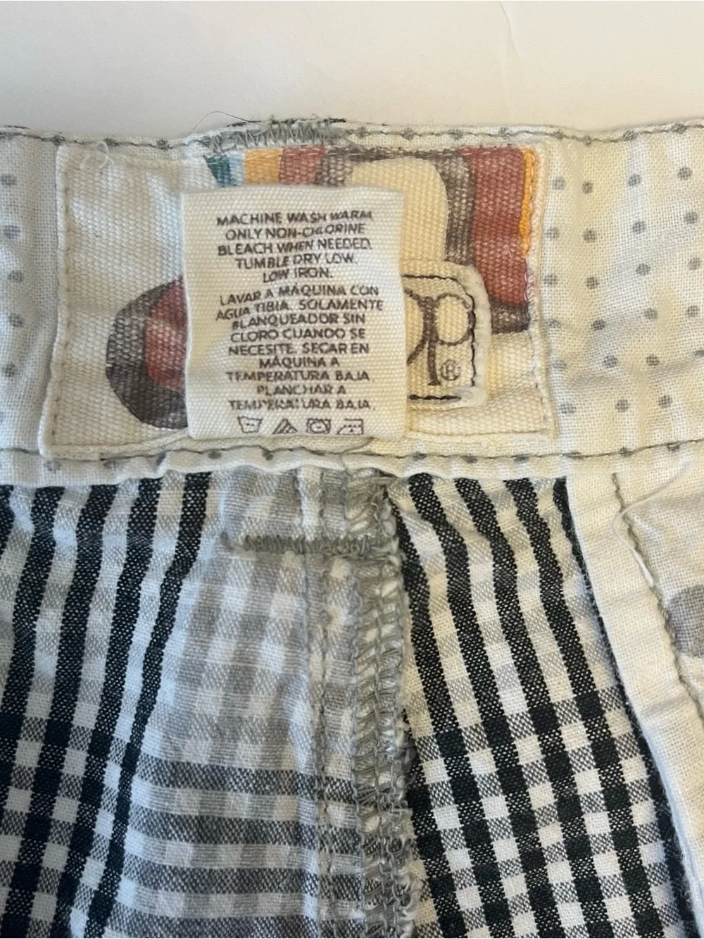 Mens Shorts Size 34 Vintage OP Ocean Pacific White Black Gray